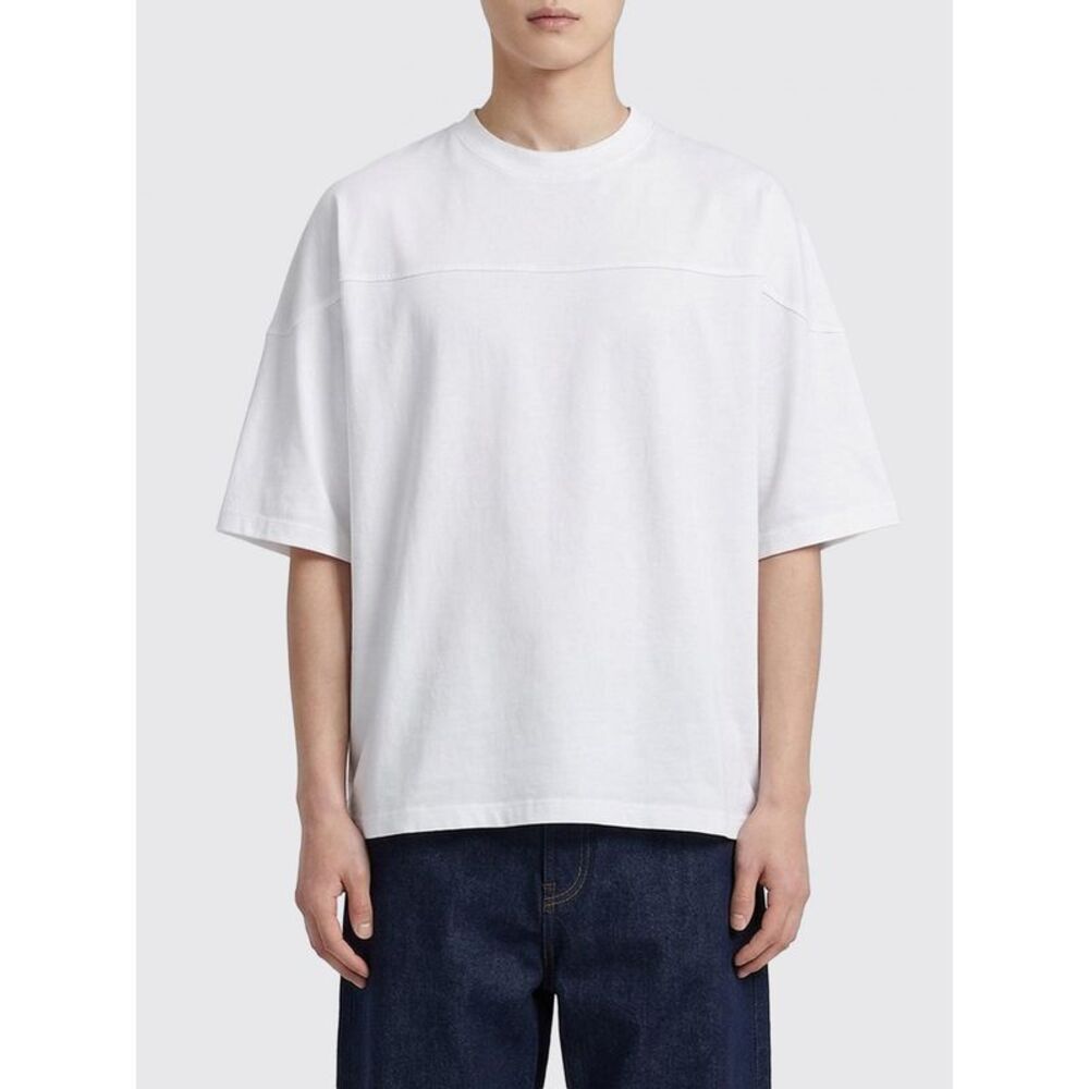 Jacquemus Men Crew-Neck Cotton T-Shirt Jacquemus